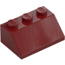 LEGO Rojo oscuro Con pendiente 2 x 3 (45°) (3038)