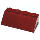 LEGO Rouge foncé Pente 2 x 4 (45°) avec surface lisse (3037)