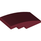 LEGO Dark Red Slope 2 x 4 Curved (93606)