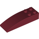 LEGO Dark Red Slope 2 x 6 Curved (44126)