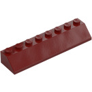 LEGO Donkerrood Helling 2 x 8 (45°) (4445)