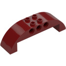 LEGO Dark Red Slope 2 x 8 x 2 Curved (11290 / 28918)