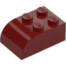 LEGO Dark Red Slope Brick 2 x 3 with Curved Top (6215)