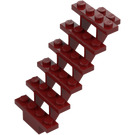 LEGO Rouge Foncé Escalier 7 x 4 x 6 Open (30134)