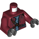 LEGO Rouge foncé Star-Lord Minifig Torse (973 / 76382)