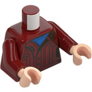 LEGO Dark Red Star-Lord with Dark Red Printed Legs Minifig Torso (973)