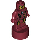 LEGO Тъмно червено Statuette с Iron човек с малък Faceplate (12685 / 77600)