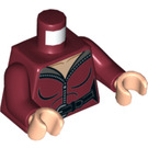 LEGO Dark Red Talia Al Ghul Minifig Torso (76382)