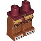LEGO Dunkelrot Tazar Minifigure Hüften und Beine (3815 / 19986)