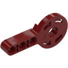 LEGO Dark Red Technic Beam 3 with Male Click Rotation Joint (44224)