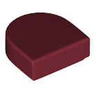 LEGO Dark Red Tile 1 x 1 Half Oval (24246 / 35399)