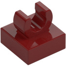 LEGO Rojo oscuro Plana 1 x 1 con Clip ("C" elevada) (15712 / 44842)