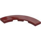 LEGO Dark Red Tile 4 x 4 Curved Corner with Cutouts (3477 / 27507)