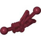 LEGO Dark Red Toa Leg 1 x 7 with 2 Ball Joints 30 Degrees (32482)