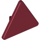 LEGO Dark Red Triangular Sign with Split Clip (30259 / 39728)