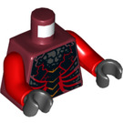 LEGO Mørkerød Ultimate General Magmar Minifig Torso (973 / 76382)