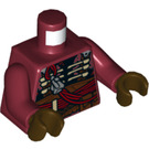 LEGO Donkerrood Weazel Minifiguur Torso (973 / 76382)