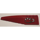 LEGO Dark Red Wedge 12 x 3 x 1 Double Rounded Left with cable and hooks pattern Sticker (42061)