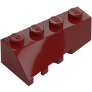 LEGO Mørk rød Kile 2 x 4 Sloped Høyre (43720)