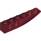 LEGO Donkerrood Wig 2 x 6 Dubbele Omgekeerd Rechtsaf (41764)