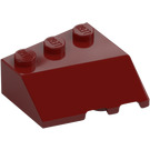 LEGO Rosso scuro Cuneo 3 x 3 Sinistra (42862)