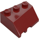 LEGO Rosso scuro Cuneo 3 x 3 Destra (48165)