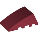 LEGO Dark Red Wedge 4 x 4 Triple Curved without Studs (47753)