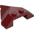 LEGO Dark Red Wedge 4 x 4 with Point (22391)