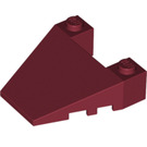 LEGO Dark Red Wedge 4 x 4 with Stud Notches (93348)