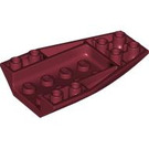 LEGO Rouge foncé Coin 6 x 4 Tripler Incurvé Inversé (43713)