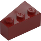 LEGO Donkerrood Wig Steen 3 x 2 Rechts (6564)