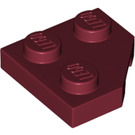 LEGO Rouge foncé Coin assiette 2 x 2 Cut Coin (26601)