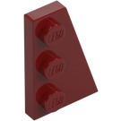 LEGO Rojo oscuro Cuña Placa 2 x 3 Ala Derecha  (43722)