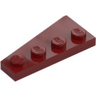 LEGO Ciemno czerwony Klin Talerz 2 x 4 Skrzydło Prawo (41769)