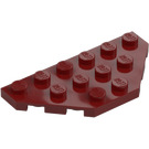 LEGO Donkerrood Wig Plaat 3 x 6 met 45º Hoeken (2419 / 43127)