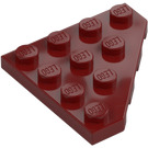 LEGO Rouge Foncé Pièce de monnaie assiette 4 x 4 Pièce de monnaie (30503)