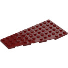 LEGO Donkerrood Wig Plaat 6 x 12 Vleugel Links (3632 / 30355)