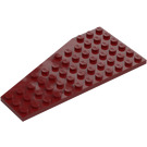 LEGO Rojo oscuro Cuña Placa 6 x 12 Ala Derecha (30356)