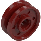 LEGO Dark Red Wheel Rim Ø18 x 7  with Deep Spokes and Brake Rotor (13971 / 77031)