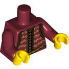 LEGO Dunkelrot William Shakespeare Minifig Torso (973 / 88585)