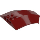 LEGO Rojo oscuro Parabrisas 6 x 8 x 2 Curvo (40995 / 41751)