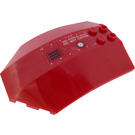 LEGO Dark Red Windscreen 6 x 8 x 2 Curved with HIGH PRESSURE RELIEF DO NOT COVER (Left) Sticker (41751)