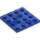 LEGO Dunkles Königsblau Platte 4 x 4 (3031)