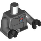 LEGO Dark Stone Gray Admiral Yularen Minifig Torso (973 / 76382)