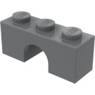 LEGO Tmavě kamenná šedá Klenba 1 x 3 (4490)