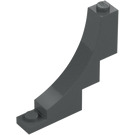 LEGO Grigio pietra scuro Arco 1 x 5 x 4 Invertito (4294 / 30099)