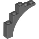 LEGO Donker Steengrijs Boog 1 x 5 x 4 Normale boog, Niet-versterkte onderkant (2339 / 14395)