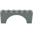 LEGO Dark Stone Gray Arch 1 x 6 x 2 Thick Top and Reinforced Underside (3307)