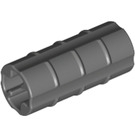 LEGO Dark Stone Gray Axle Connector (Ridged with 'x' Hole) (6538)