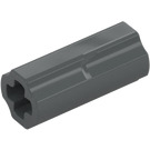 LEGO Dark Stone Gray Axle Connector (Smooth with 'x' Hole) (59443)